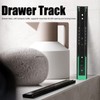 Drawer Slide Cold Rolled Steel 3-Section Damping Ball Bearing Track