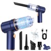 KMM Handheld Car Vacuum Cleaner with LED Light & Multi-Nozzles