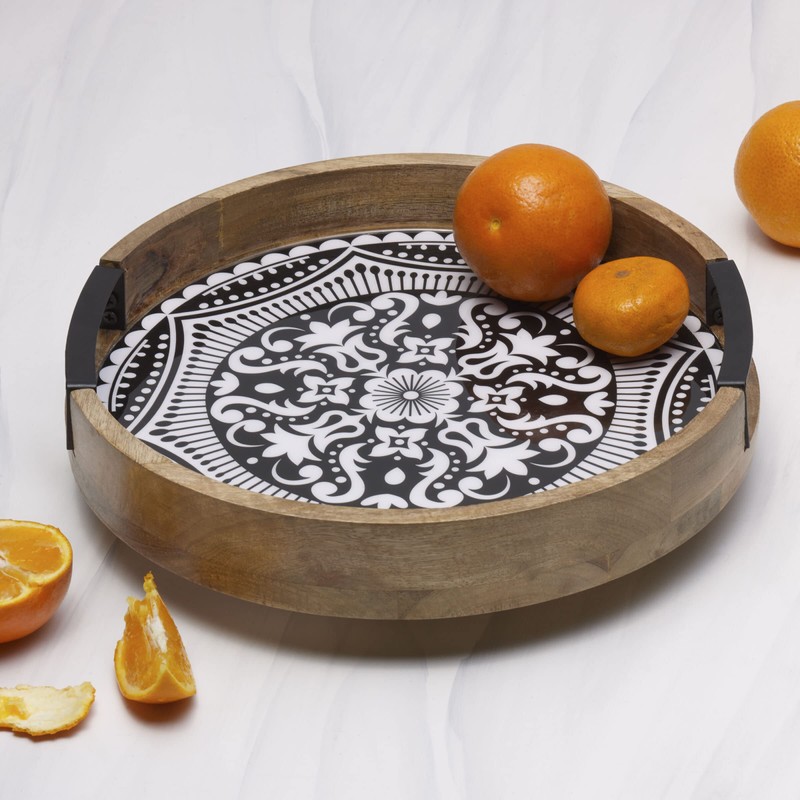 Gourmet Basics by Mikasa Kensington Lazy Susan Serve Tray, 12
