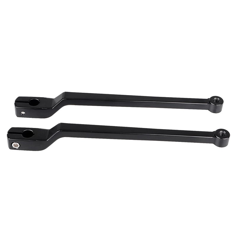 Black 9.84" Extended Shifter Lever Heel Toe Shift Levers Set
