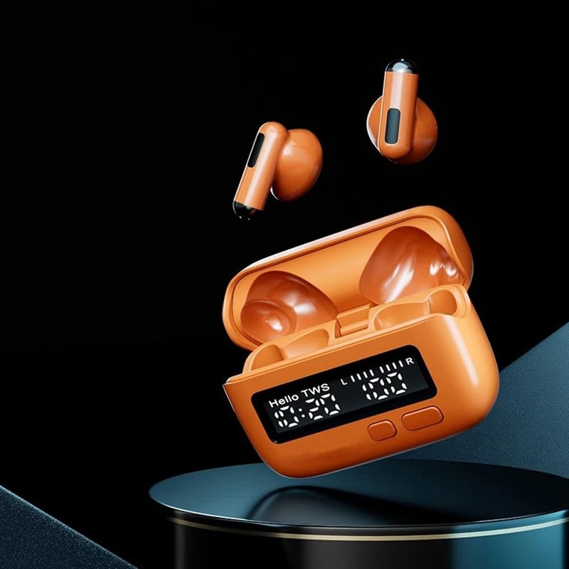 Fahgaer Portable Clock Wireless Bluetooth Earphones Semi in Ear Touch