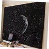 Zerodeko Cosmo Moon Tapestry Plush Decorative Hanging Cloth for Living