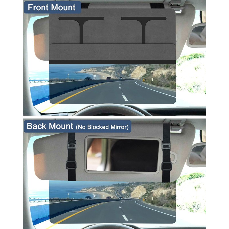JGGDDU Sun Visor Extension, Car Visor Anti Blender, Sun Visor