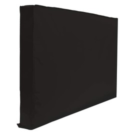LALAFINA Outdoor Tv Cover Protector with Bottom Cover Flexible Screen Protector for Tvs Weatherproof Shield Against Wind Rain and Easy Hook and Loop Closure