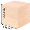 HOIGON 4 PCS 2.75 x 2.75 x 2.75 Inch Wooden
