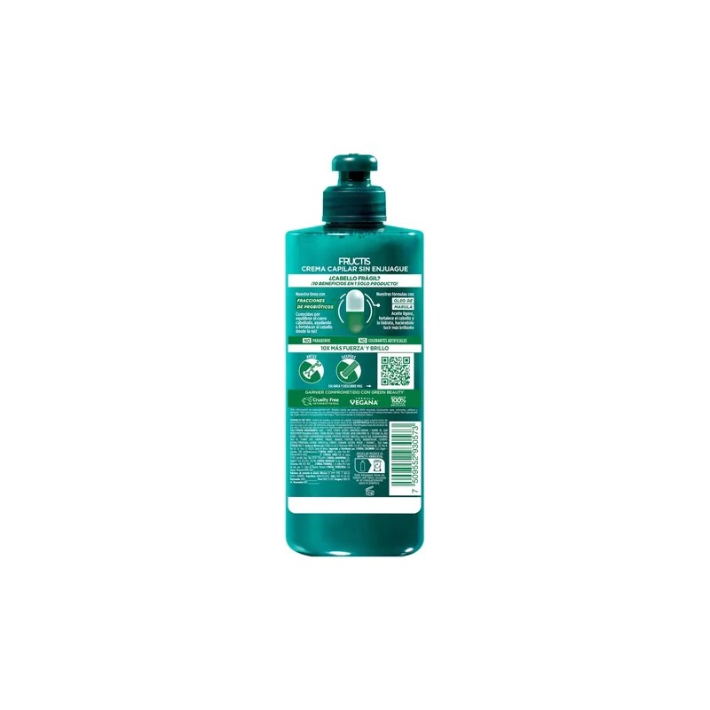 Crema Peinar 10 en 1 Garnier Fructis Probióticos 300 ml