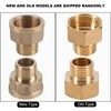 Honiwu Brass Water Pipe Fitting, 3/4 BSPT Female to 1/2