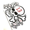 XIAXIN TS-97 Waterproof PVC Skull Sticker Set, Skull Skull Skull