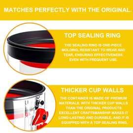 ZPSOX Dust Bin Replacement Parts Compatible with Dyson V10 SV12 Animal Absolute Vacuum Cleaner Canister,Large Dust Bin Part Replacement for V10 Cordless Cleaner Accessories[NOT FIT Small/Outsize Bin]