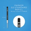Parker Gel Pen Refill,Fine Tip (0.5mm), Black QUINK Ink, 2