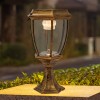 Outdoor Yard Light LED Solar Power Lantern Landscape Pillar Post