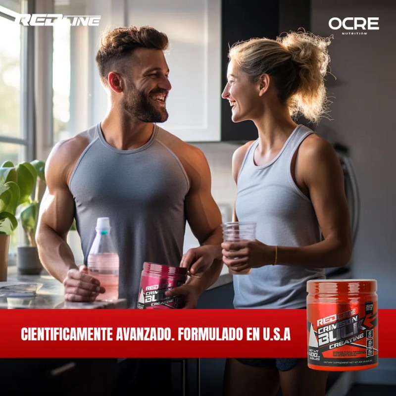 Redline Creatina Monohidratada Crimson Bulk 80 Servis Sfn