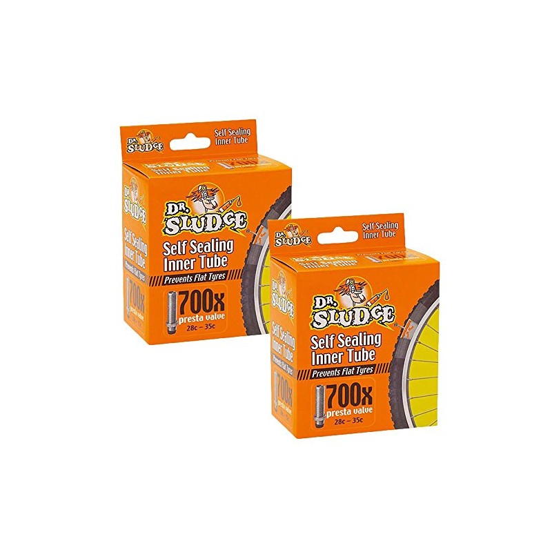 2 x Dr Sludge Self Sealing Road Bike Inner Tube