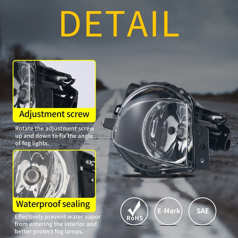 TOPTHAN Fog Light for Series 3 Series (SDN/WGN) (E90/E91) 2005-2008