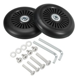 PATIKIL Replacement Luggage Suitcase Wheels Repair Kit, 100mmx24mm Wear-Resistant & Mute Swivel Caster Wheels