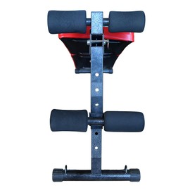 SPOFLYINN Sit-up Chair Collapsible Design Multi-Position Adjustable Utility Bench 220lbs Maximum Weight for Home Gym Weightlifting Strength Training Black+Red One Size