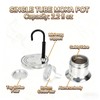 WINXYMIN 50ml Mini Aluminum Moka Pot - Single Tube Espresso