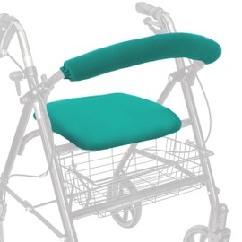 Top Glides Universal Rollator Walker Seat and Backrest Covers (Teal)