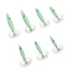 7 PCS Luminous Squid Jig 12 Hooks Stainless Steel Easy