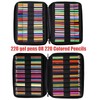 AYVANBER Coloured Pencil Case Max 220 Compartments Pencil Case Large