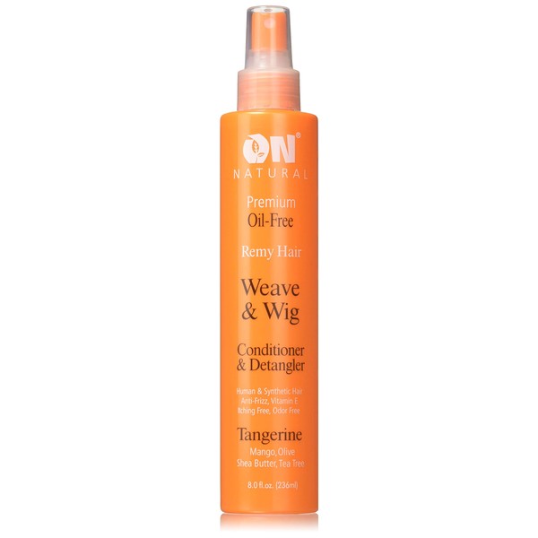 On Natural On Organic Premium Oil-free Weave & Wig Spray Tangerine, 8 Fluid Ounce