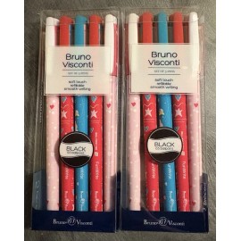 Visconti Bruno Visconti Set Of 10 Heart Pens,  Smooth Writing,  Black .5  Brand New