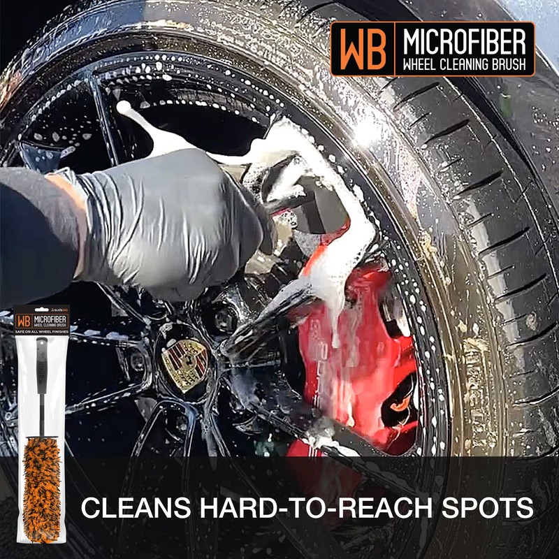 Suds Lab WB Microfiber Wheel Cleaning Brush - Multipurpose Rim