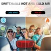 150W 12V Car Heater Fan, 30-Second Rapid Defroster for Windshield