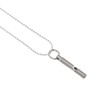Outdoor Emergency Whistle Titanium Alloy EDC Whistle Pendant Necklace for