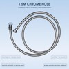 AQUALONA® Chrome Hose for Handheld Shower Head - Rub Clean