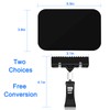 6 Pcs Mini Plastic Chalkboard Sign with Clips, Rectangle Double