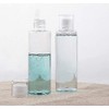 4 x 150ml Empty Clear Travel Bottles with Flip Lid