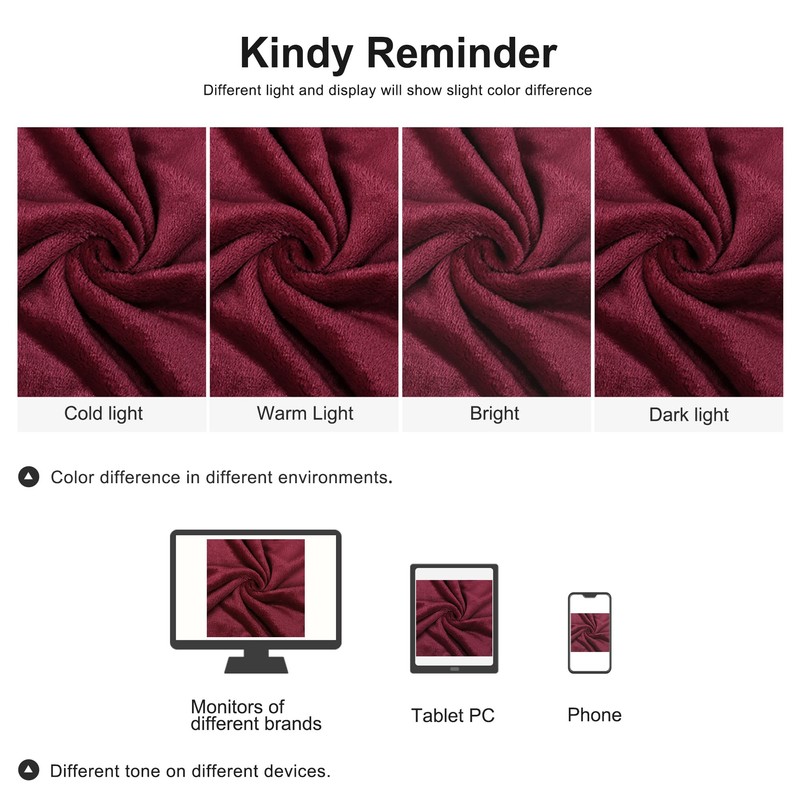 PiccoCasa Pet Dog Fluffy Fleece Bed Blanket, Burgundy 60cm x