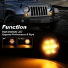 Unbranded Combo Set 7'' Headlights+Fog Light+Turn Signal Lamp For Jeep