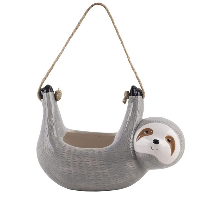 Sloth Hanging Planter Hanging Flowerpot Succulent Pots Animal Plant Planters