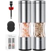 FORLIM Salt and Pepper Grinder Set with Dust Cover, Manual