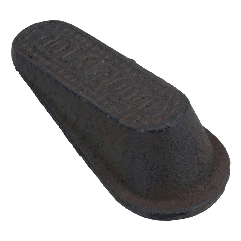 AB Tools Plain Door Stop Cast Iron Metal Rustic Doorstop