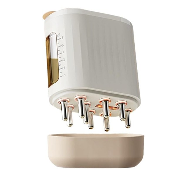 Focenat Hair Oil Applicator Bottle, Electric Scalp Massager, 2 in