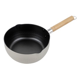 Pearl Metal HB-3080 Snow Flat Pot, 7.9 inches (20 cm), For Gas Fire, Inner Surface, Fluorine Processing, Outer Surface, Anodized Aluminum, My Select