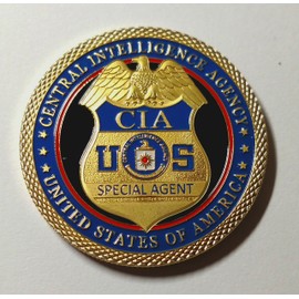 CIA Central Intelligence Agency Special Agent Colorized Challenge Art Coin