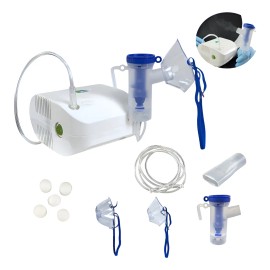 Nebulizador De Compresor Adulto/infantil Con Accesorios Blanco