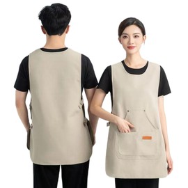 Oaygat Tabard apron for Women with Pockets Waterproof Apron Sleeveless Waist Aprons Waiter Waitress Aprons Universal Cleaning Uniform Catering Chef Kitchen Tabard Work Tabard Work Wear