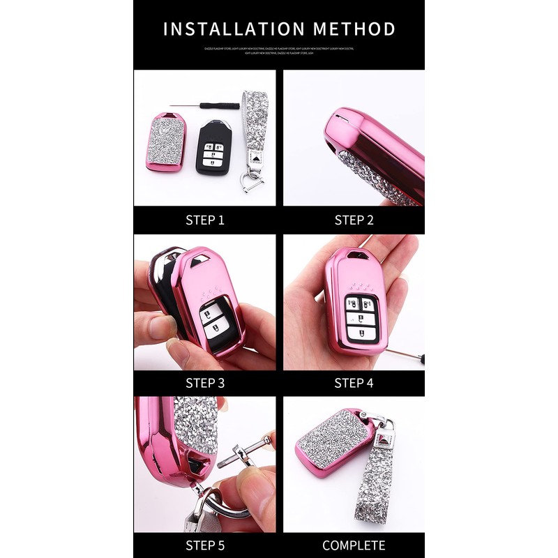 SANRILY - Funda para Llave Inteligente con Botones de 2/3/4,