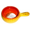 DE SILVA Terre D Umbria Yellow Pottery Handled Dish Soup