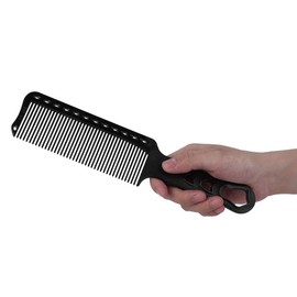 Haircut Comb, Professional Salon Hair Comb Hairdressing Styling Cutting Barber Stylist Tool Barberology Comb for Man and Women (Black)