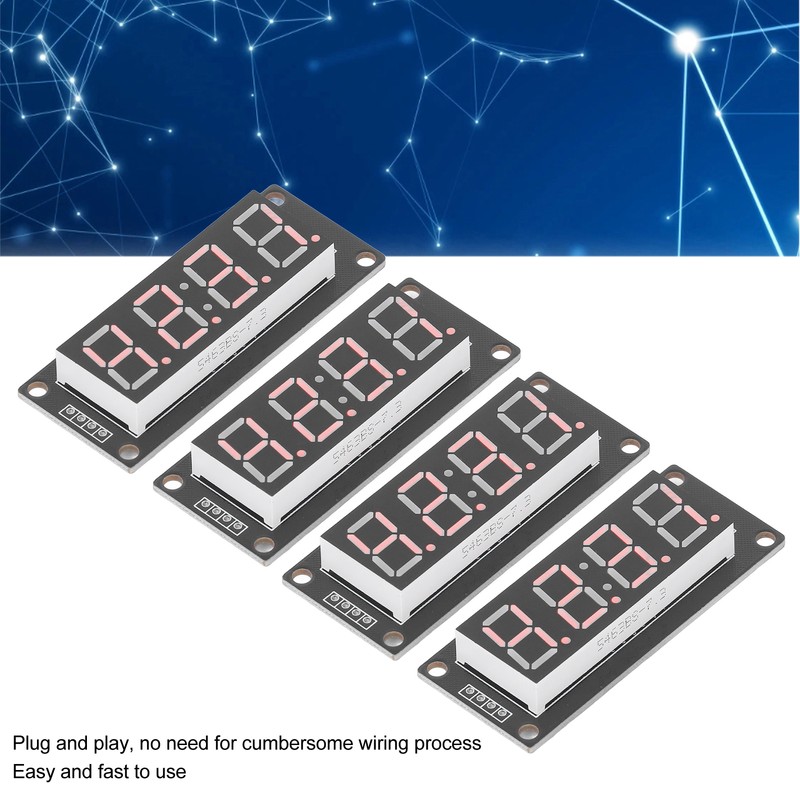 4 Set 4 Digit Digital Tube LED Display Board 7