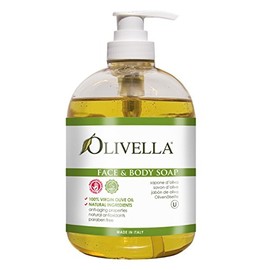 Olivella Face and Body Soap Made from Italian Virgin Olive Oil, Net 16.9 Fl. Oz.