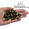 Honigo 24 Pack Bronze Rivets Stud Handbag Purse Feet 3/8