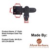 Adonai Hardware 5" Elath Black Antique Gate Flip Latch