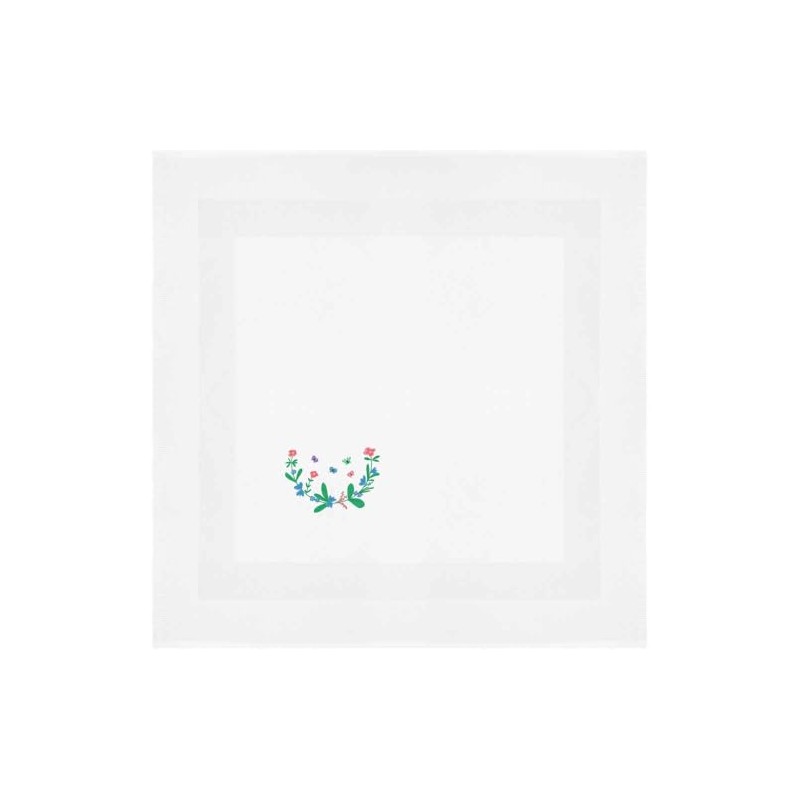 'Spring Flowers And Butterflies' Cotton Napkin/Dinner Cloth (NK00042198)